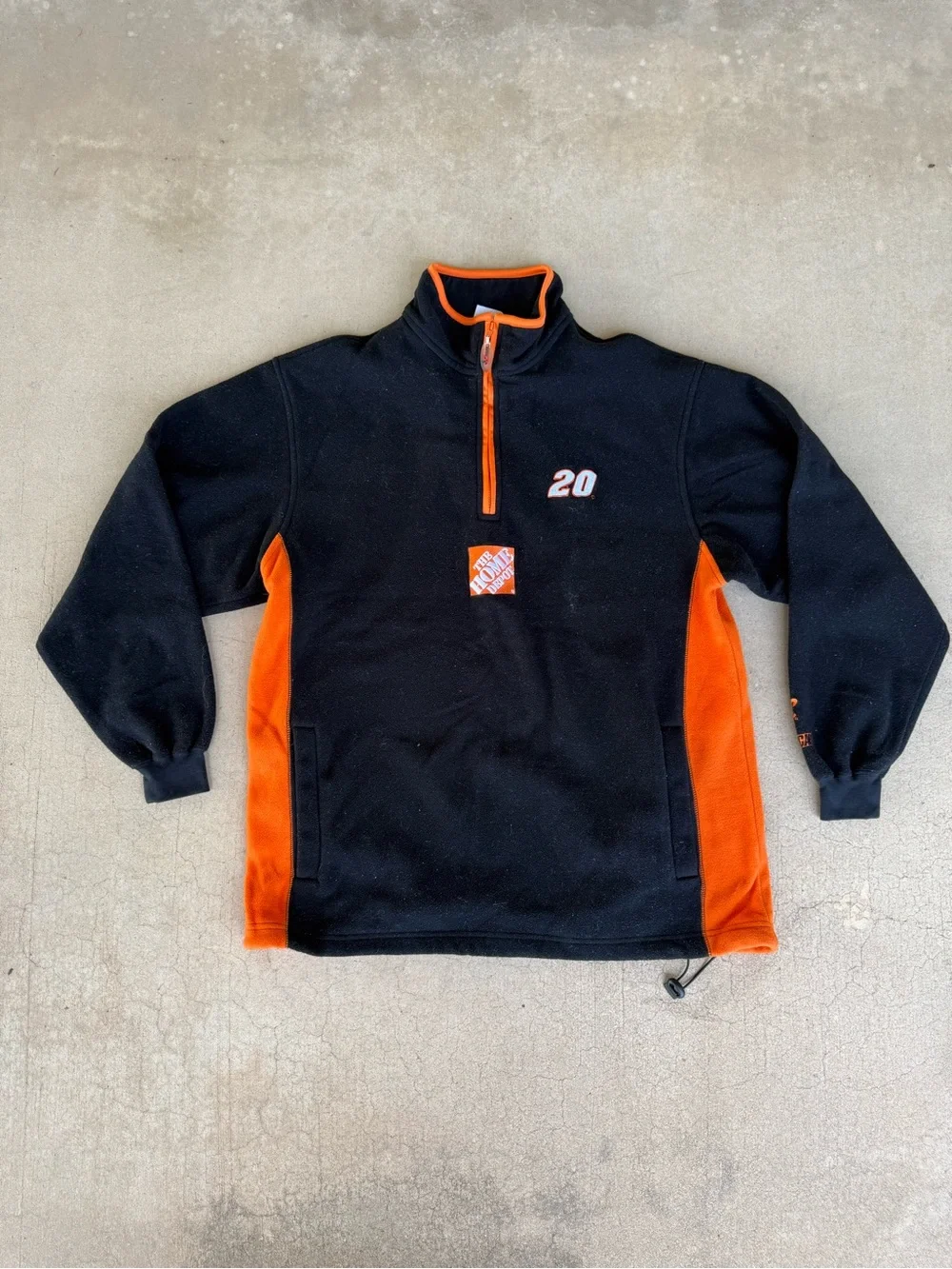 Tony Stewart #20 Home Depot NASCAR Chase Authentics Fleece Quarter Zip - Medium